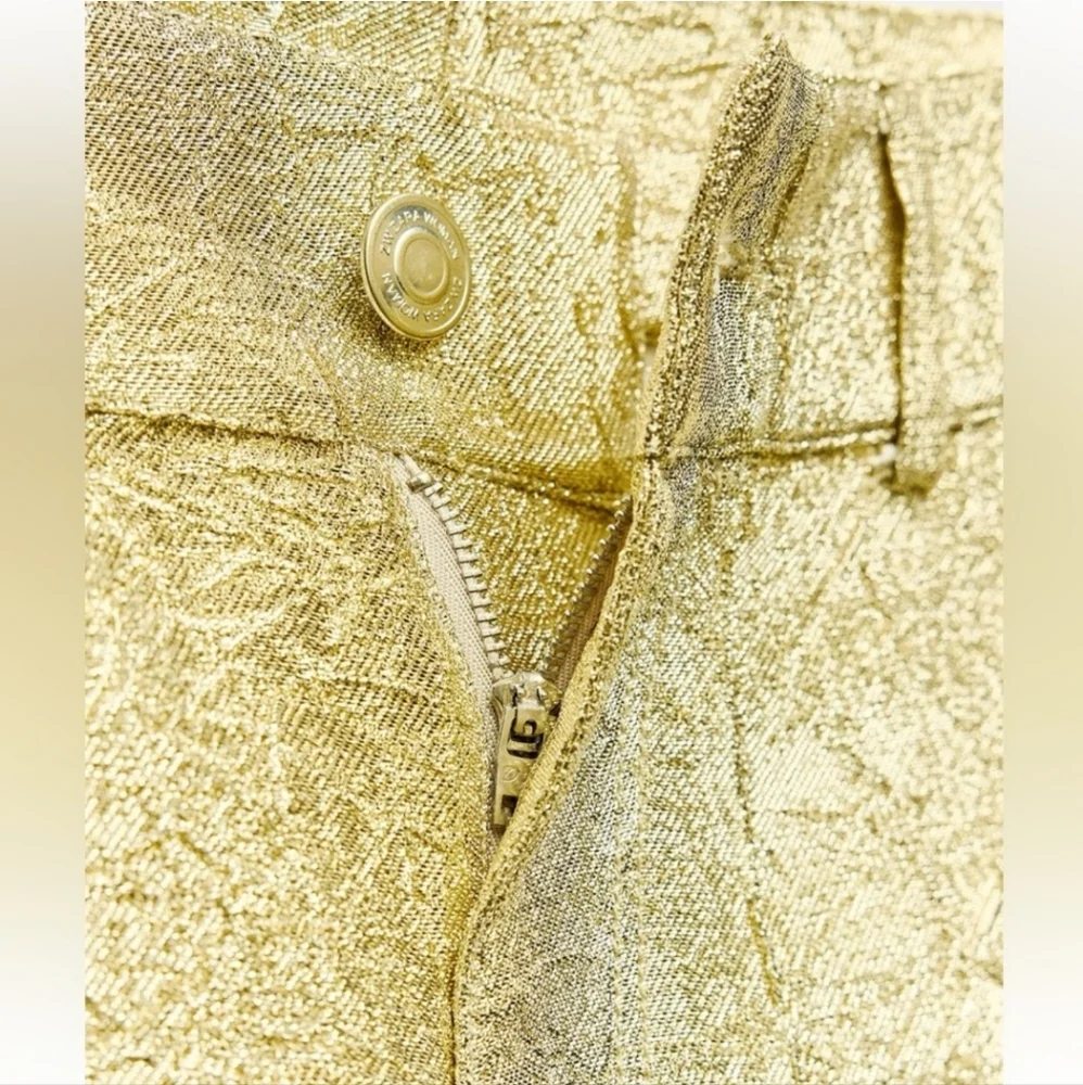 ❌️SOLD❌️SHINY PANTS ZW COLLECTION SIZE M - Picture 10 of 12